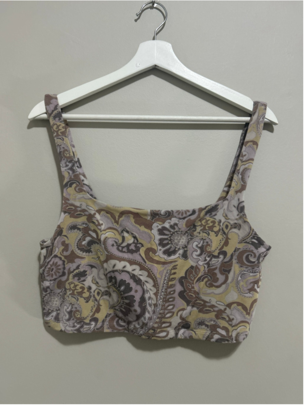 Wilfred Paisley Crop Top Size XL